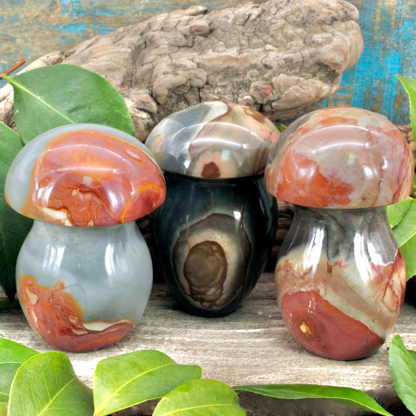 Polychrome Jasper Mushroom