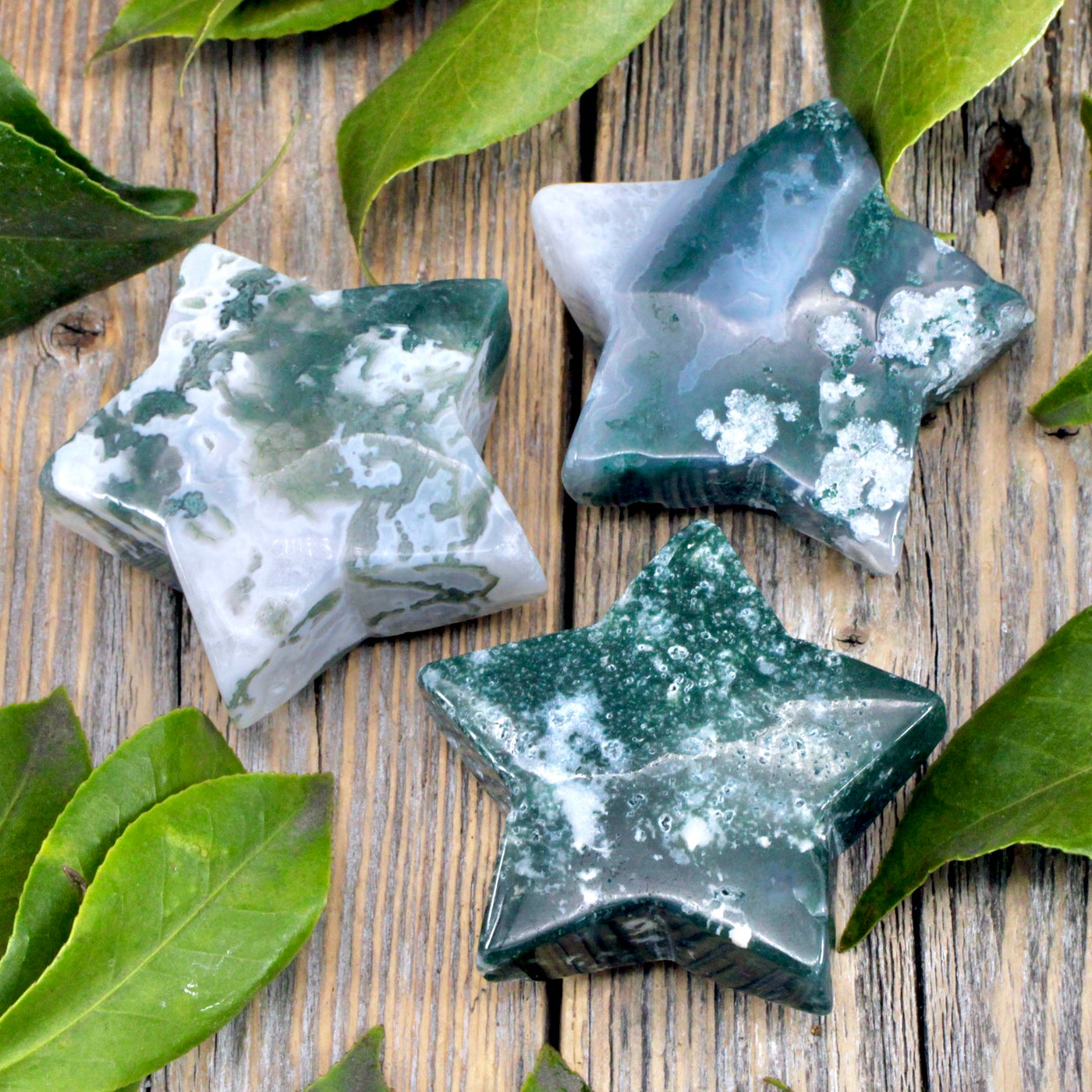 Moss Agate Star